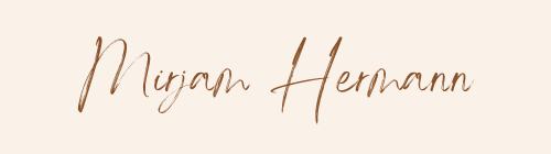 Mirjam Hermann-Schriftzug